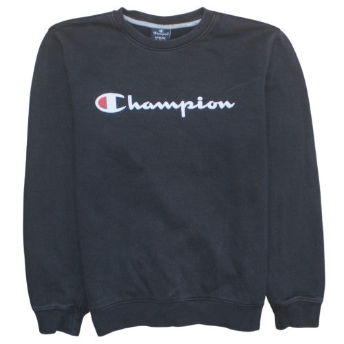 Champion Men's Black Medium Pullover Crew Neck Sweatshirt
