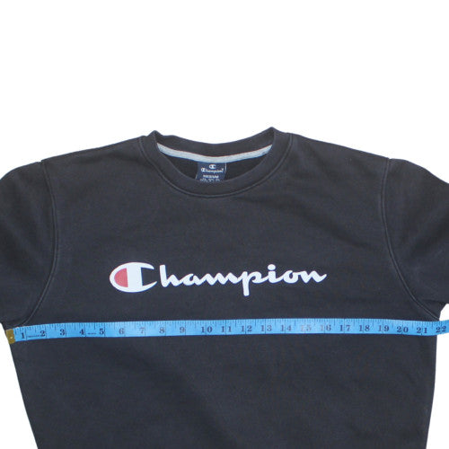Champion Men's Black Medium Pullover Crew Neck Sweatshirt