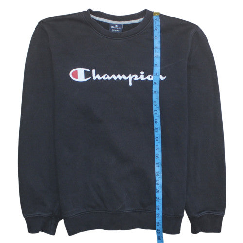 Champion Men's Black Medium Pullover Crew Neck Sweatshirt