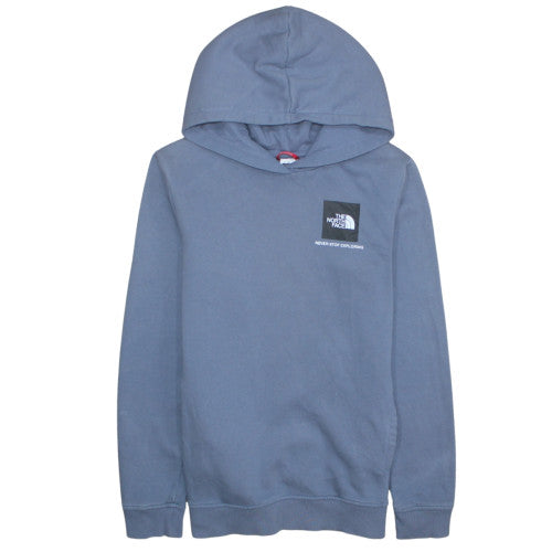 The North Face Boys Blue Pullover Hoodie XL Cotton Blend Fleece