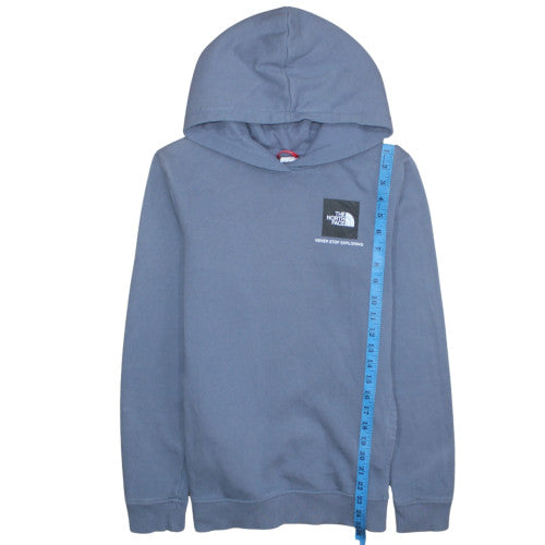 The North Face Boys Blue Pullover Hoodie XL Cotton Blend Fleece