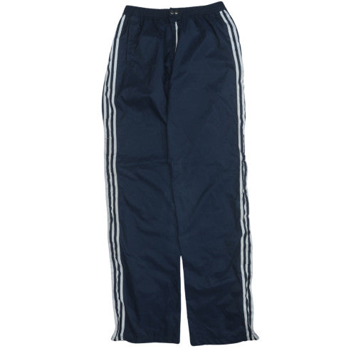adidas Boys Blue Side Stripe Lightweight Track Trousers Size L