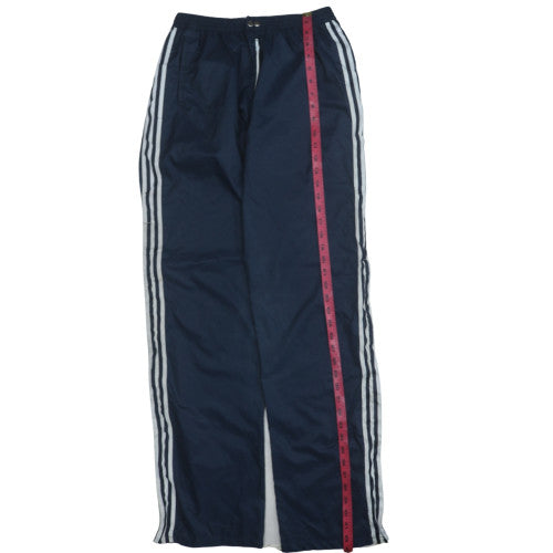 adidas Boys Blue Side Stripe Lightweight Track Trousers Size L