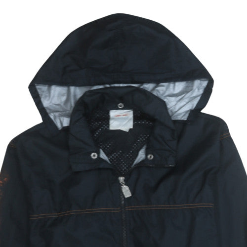Adidas Men's Black Hooded Waterproof Retro Rain Jacket Size S