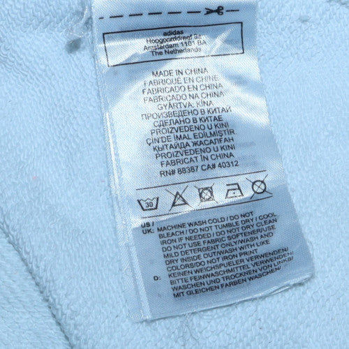 Adidas Womens White Crew Neck Pullover Sweatshirt Size XL