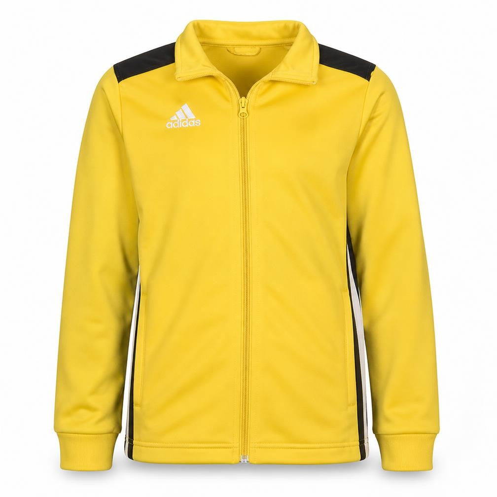 Adidas Boys Yellow Track Jacket 13-14 Years Full Zip Activewear Top