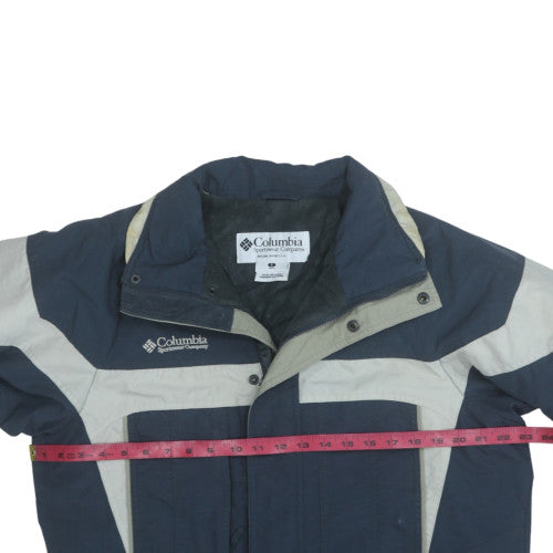 Columbia Men's Blue & Grey Ski Jacket Small Waterproof Windproof