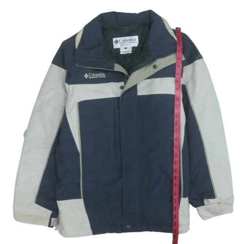 Columbia Men's Blue & Grey Ski Jacket Small Waterproof Windproof