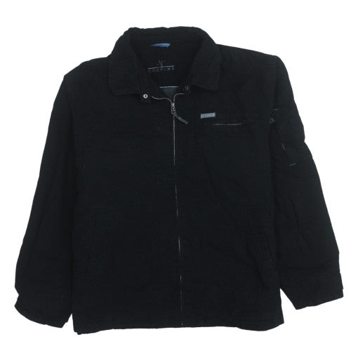 NT Company Men's Black Cotton Zip Jacket Size XL Casual Lined