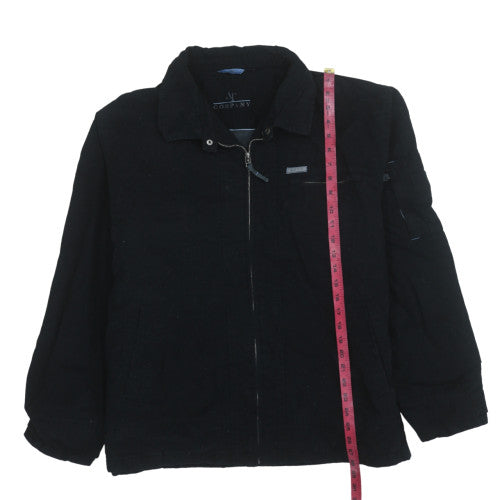 NT Company Men's Black Cotton Zip Jacket Size XL Casual Lined