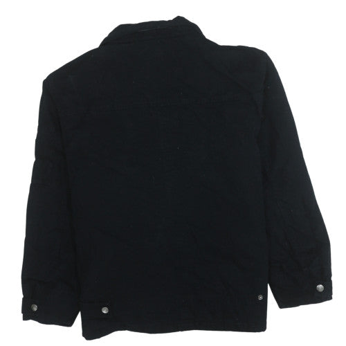 NT Company Men's Black Cotton Zip Jacket Size XL Casual Lined