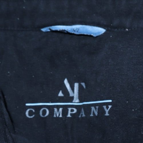 NT Company Men's Black Cotton Zip Jacket Size XL Casual Lined