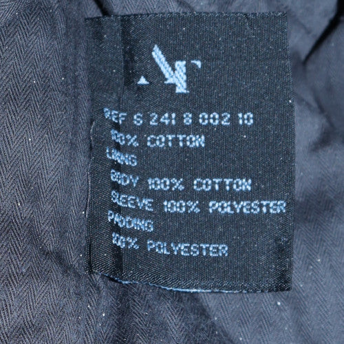 NT Company Men's Black Cotton Zip Jacket Size XL Casual Lined