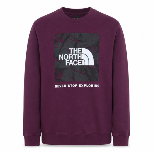 The North Face Men's Purple Crew Neck Sweatshirt M Graphic Print