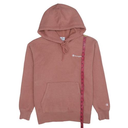 Champion Women’s Pink Pullover Hoodie Small Cotton Blend Logo Sweatshirt