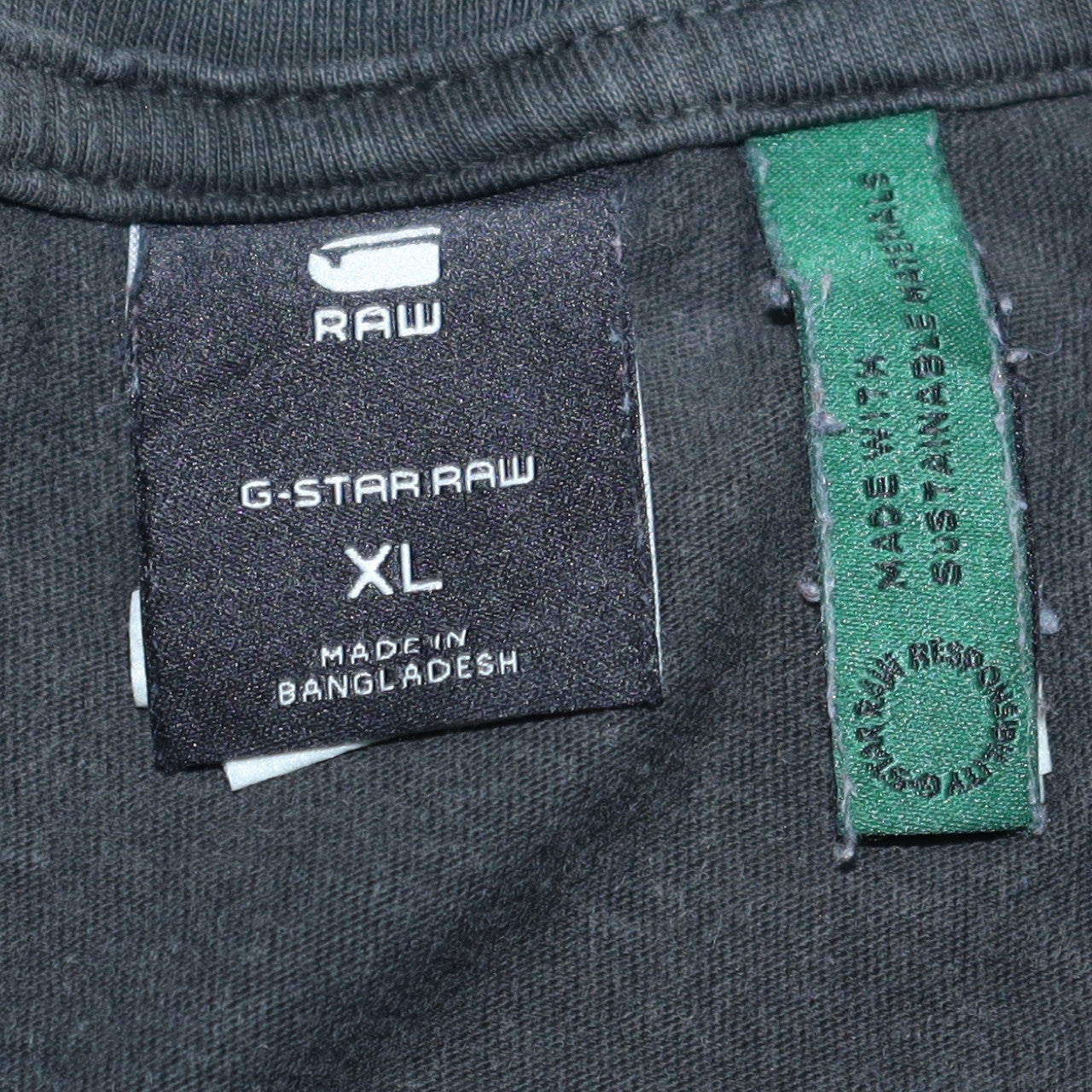 G-Star RAW Men's Black XL Crew Neck Cotton T-Shirt