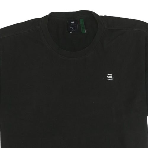 G-Star RAW Men's Black XL Crew Neck Cotton T-Shirt