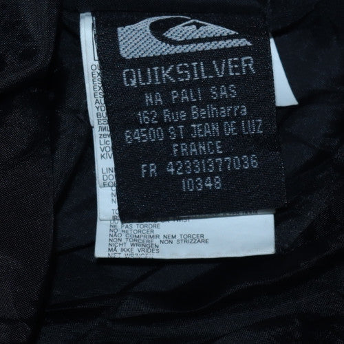 Quiksilver Men's Blue Geometric Hooded Ski Jacket Size S