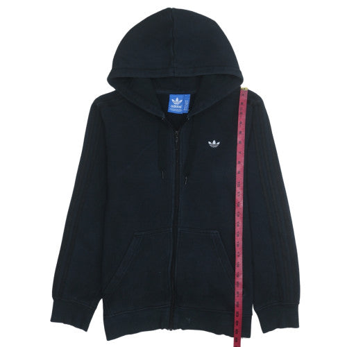 adidas Mens Black Full Zip Hoodie Size M Regular Fit Sports Style