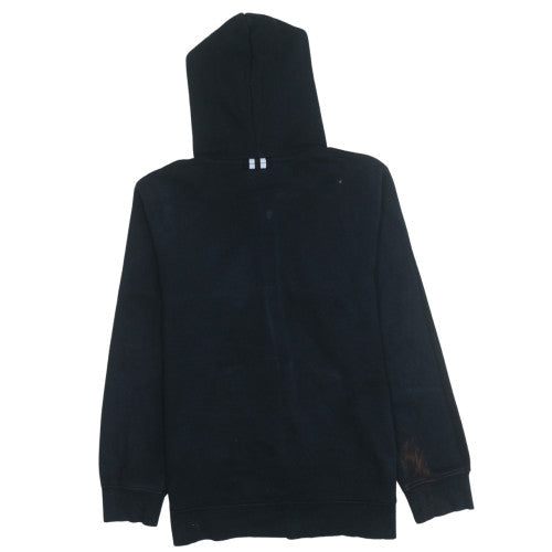 adidas Mens Black Full Zip Hoodie Size M Regular Fit Sports Style