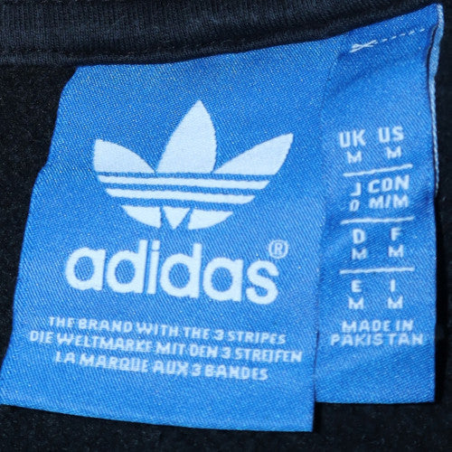 adidas Mens Black Full Zip Hoodie Size M Regular Fit Sports Style