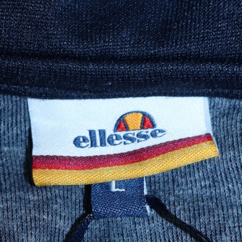Ellesse Men's Blue Pullover Hoodie L Logo Sports Sweatshirt