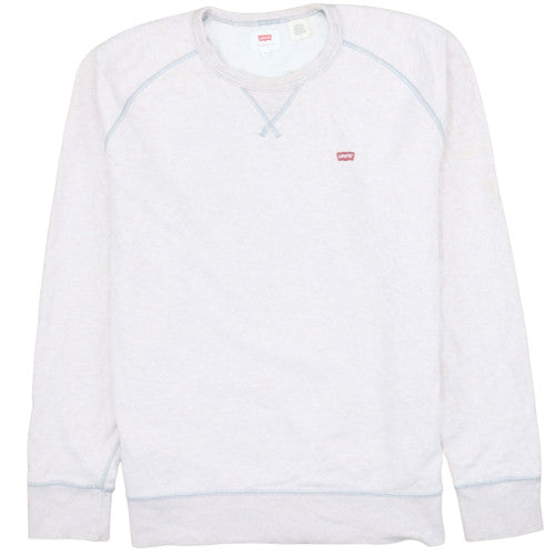 Levi's Mens Grey Crew Neck Pullover Sweatshirt M Regular