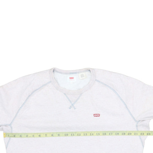 Levi's Mens Grey Crew Neck Pullover Sweatshirt M Regular