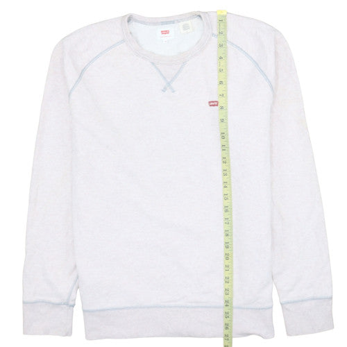 Levi's Mens Grey Crew Neck Pullover Sweatshirt M Regular