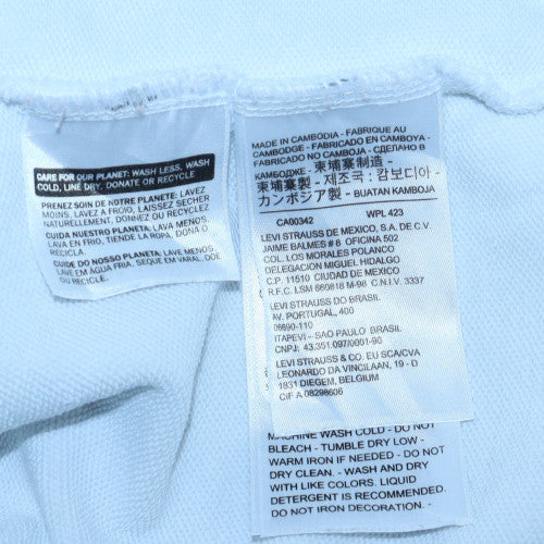 Levi's Women's White Crew Neck Logo Sweatshirt Size S