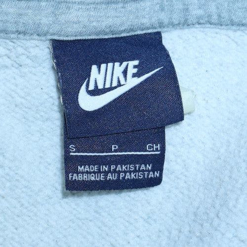 Nike Womens Grey Full Zip Hoodie Small Cotton Blend Sweatshirt