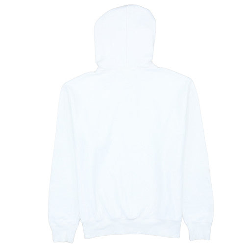 Champion Women's White Pullover Hoodie Small Logo Cotton Blend