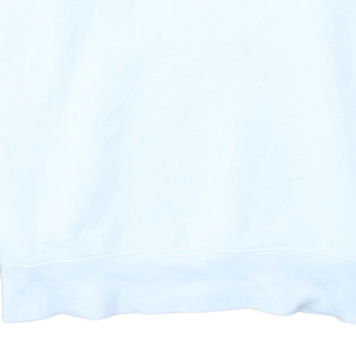 Calvin Klein Men's White Logo Crew Neck Pullover Sweatshirt M