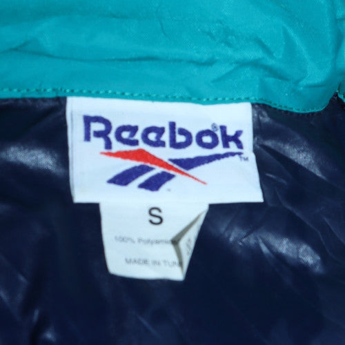 Reebok Men’s Blue Retro Hooded Windbreaker Jacket Size S