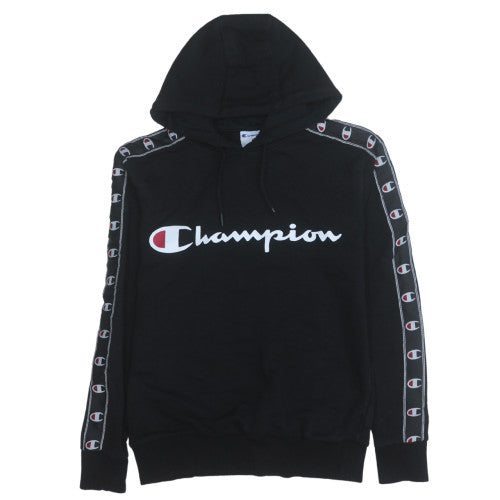Champion Men's Black Pullover Hoodie Size S Logo Graphic Sportswear