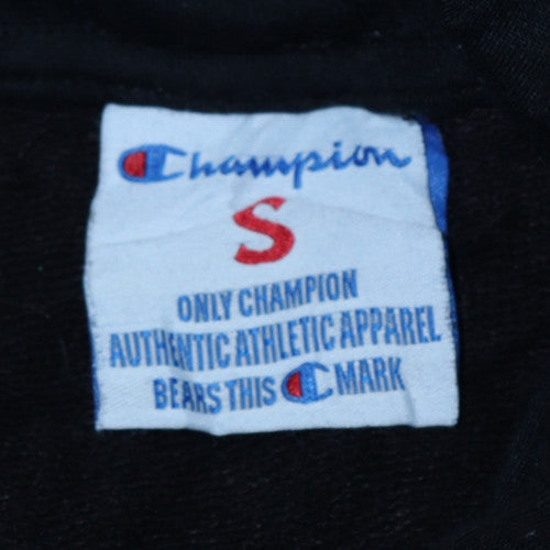 Champion Men's Black Pullover Hoodie Size S Logo Graphic Sportswear