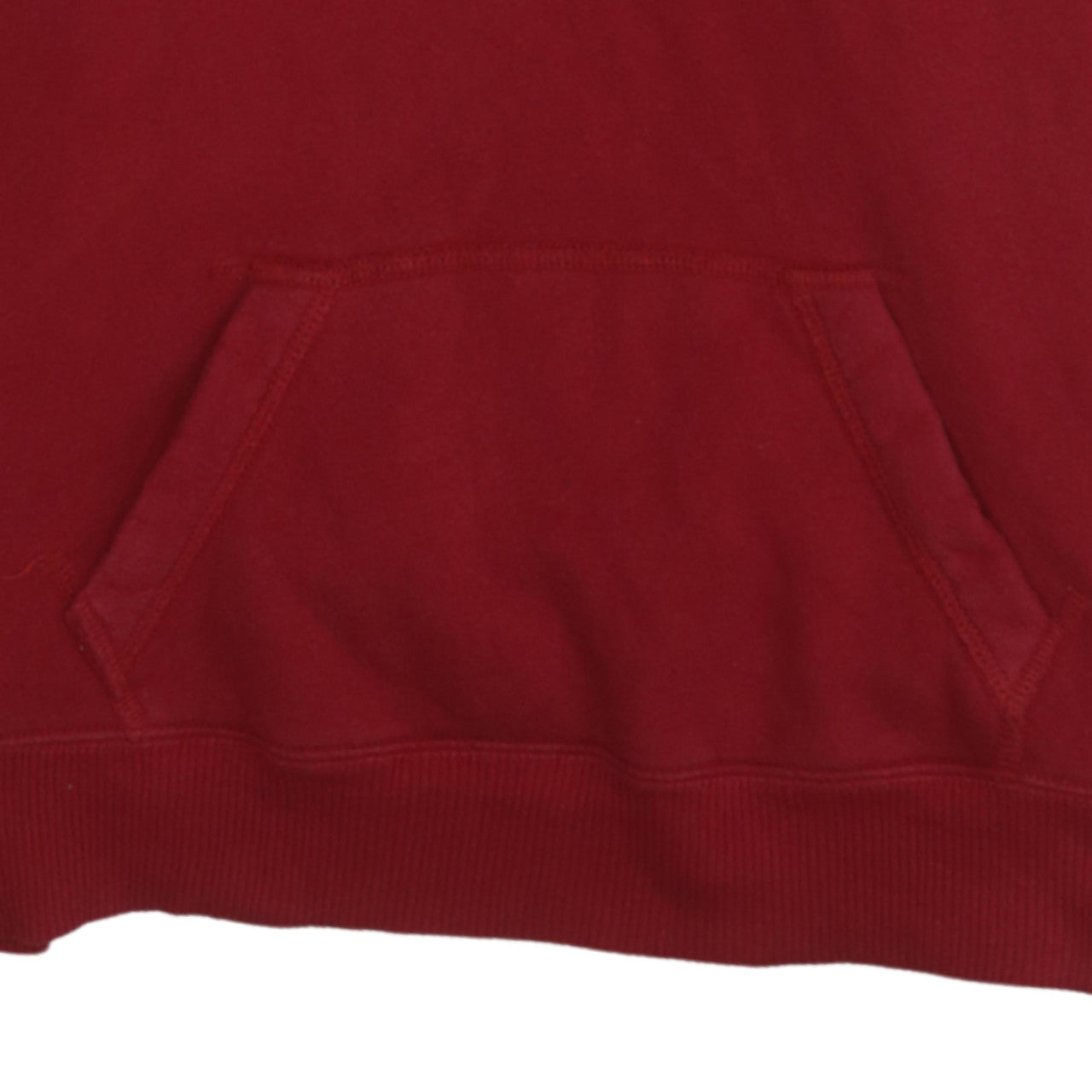 Hollister Mens Red Pullover Hoodie L Logo Fleece Sweatshirt