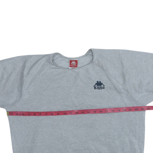 Kappa Men's Grey Large Crew Neck Sweatshirt Classic Logo Style
