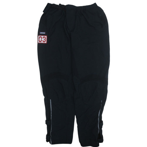 Adidas Men's Black XL Jogger Trousers with Reflective Zip Detail