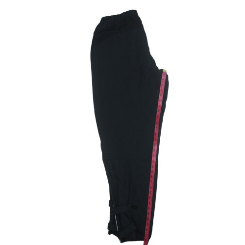 Adidas Men's Black XL Jogger Trousers with Reflective Zip Detail