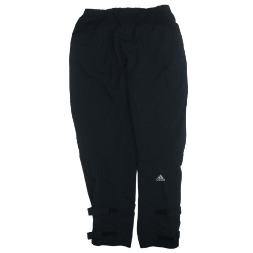 Adidas Men's Black XL Jogger Trousers with Reflective Zip Detail