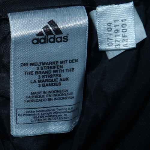 Adidas Men's Black XL Jogger Trousers with Reflective Zip Detail