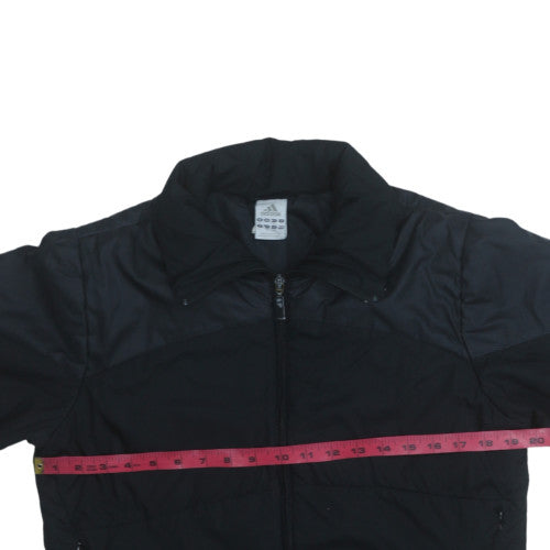 Adidas Womens Black Size 16 Full Zip Lightweight Windbreaker Jacket
