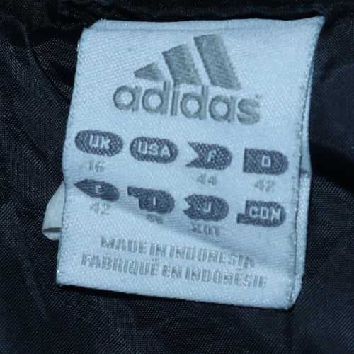 Adidas Womens Black Size 16 Full Zip Lightweight Windbreaker Jacket