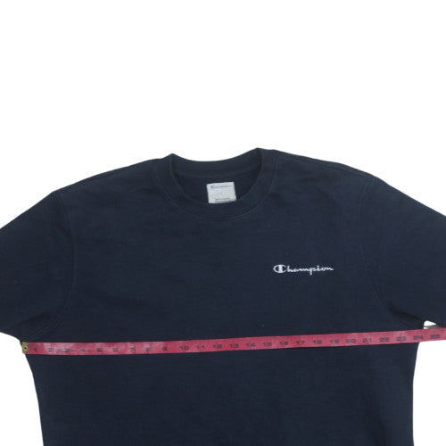 Champion Men's Blue Crew Neck Pullover Sweatshirt L Regular