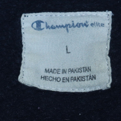 Champion Men's Blue Crew Neck Pullover Sweatshirt L Regular