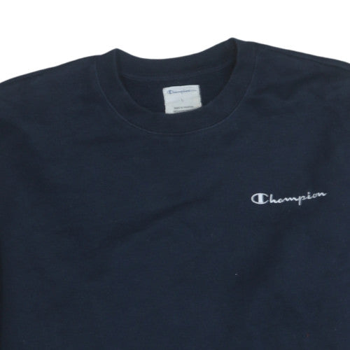 Champion Men's Blue Crew Neck Pullover Sweatshirt L Regular