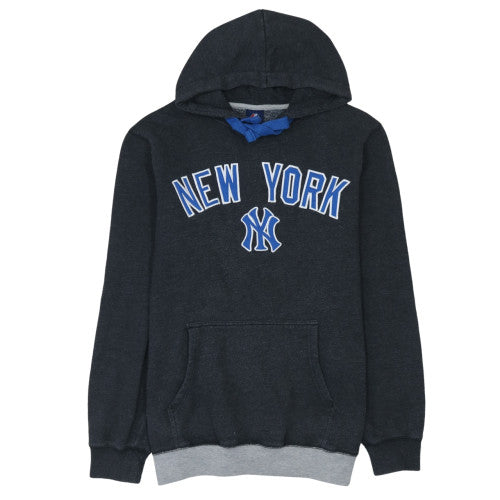 Majestic Men’s Black New York Yankees Pullover Hoodie Size L Fleece