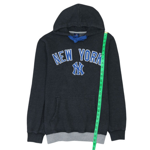 Majestic Men’s Black New York Yankees Pullover Hoodie Size L Fleece