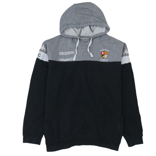 Kappa Men's Grey & Black 2XL Pullover Hoodie Sweatshirt